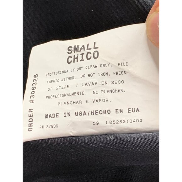 Vintage Black Faux Fur Midi Coat Monterey Size Small USA RJ10198 Penny Lane - Picture 8 of 8